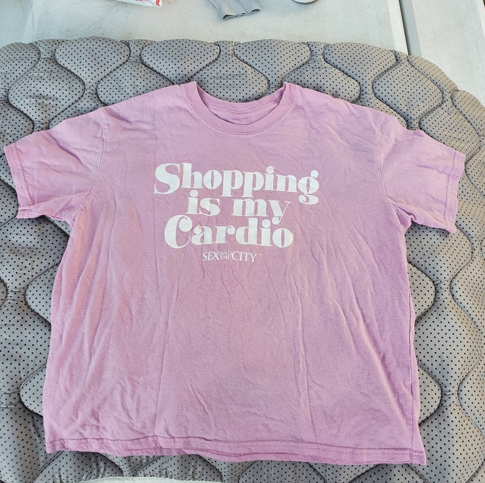 Pink Sex and the City Graphic T-Shirt (Medium)